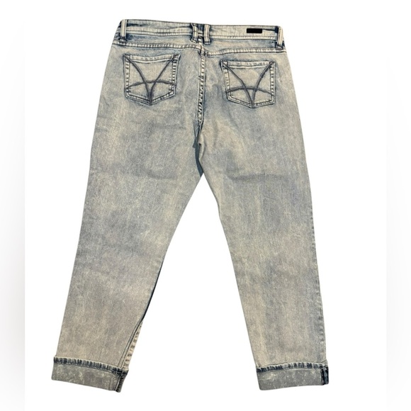 KUT from the kloth acid wash roll up cropped jeans 10 NWT - Picture 5 of 7